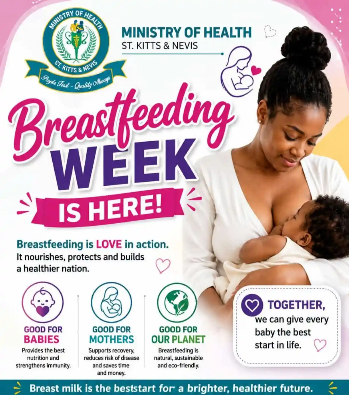 St. Kitts and Nevis Launches Breastfeeding Support Drive