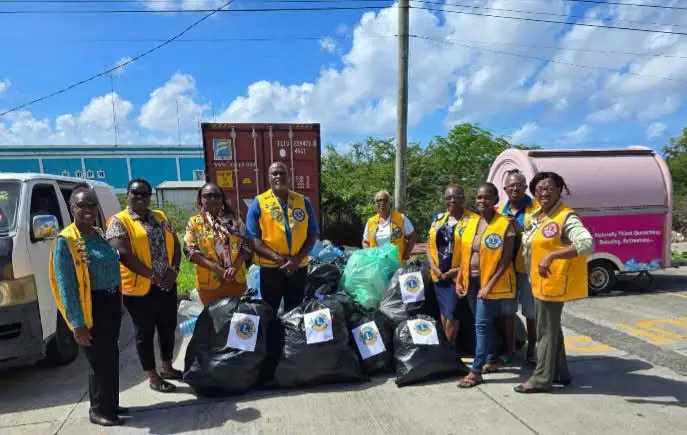 Basseterre Lions Club Leads Recycling Drive, Collects 3,600 Plastic Bottles