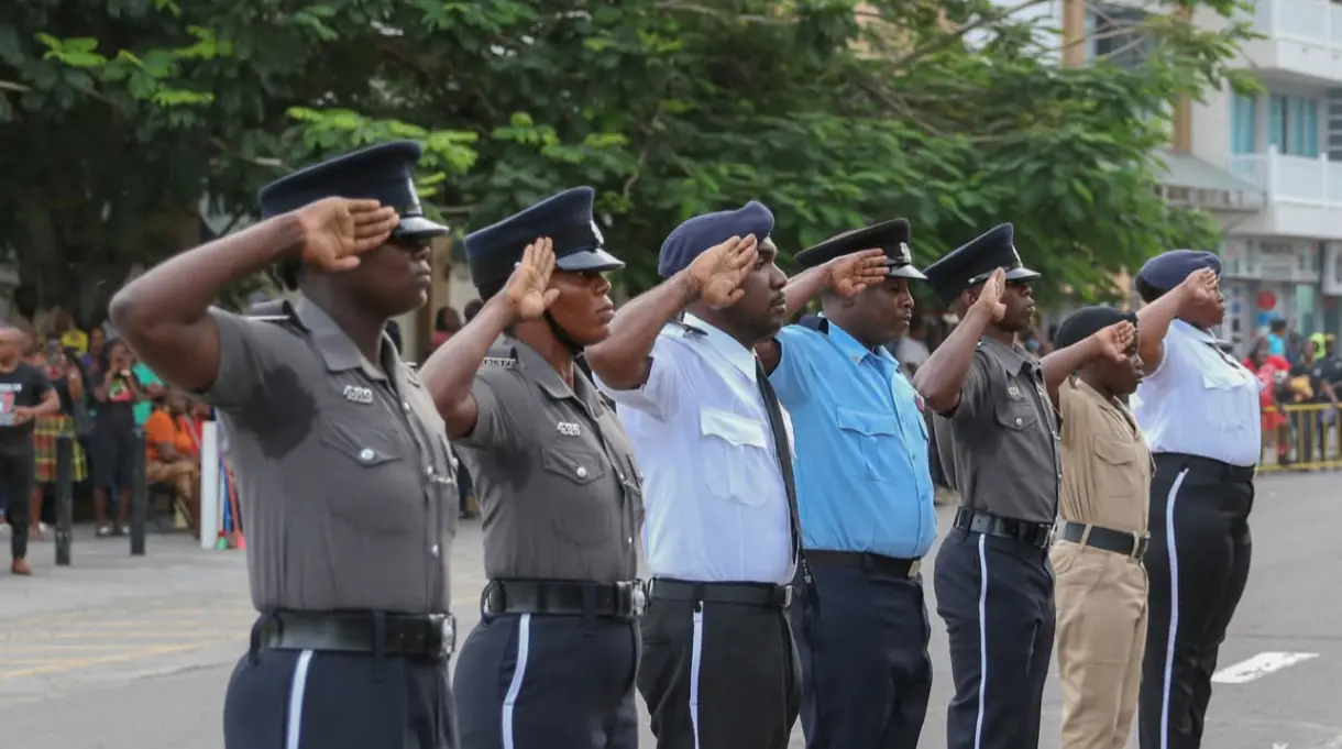 Royal St Christopher and Nevis Police Force Wins Independence 43 Drill Competition