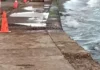 Bay Road near Thibou Avenue in Irish Town has been closed down due to an unexpected asphalt collapse on Monday, October 13