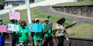 Seniors March Through Basseterre to Mark Month of Older Persons
