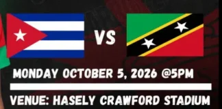 St. Kitts and Nevis Take on Cuba Again in Crucial Group B Clash